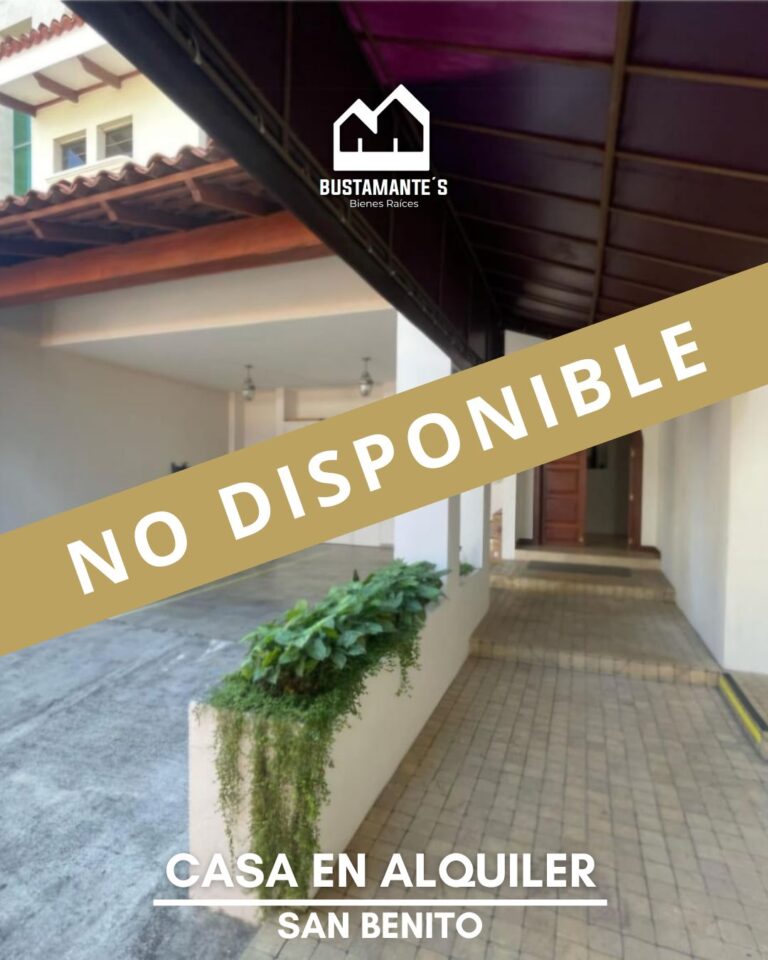 CASA EN ALQUILER SAN BENITO