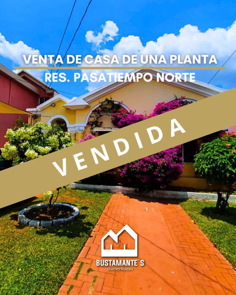 VENTA DE CASA RES. PASATIEMPO NORTE